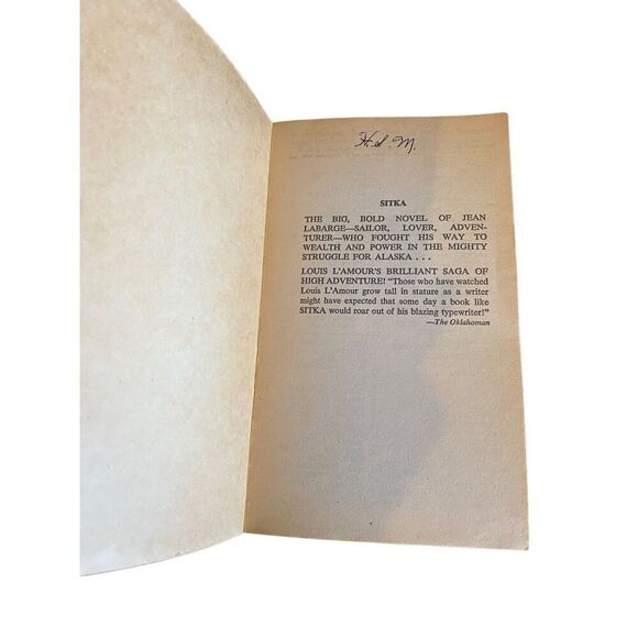 Sitka By Louis L Amour Western Paperback Book Vintage 1983 - Picture 7 of 12
